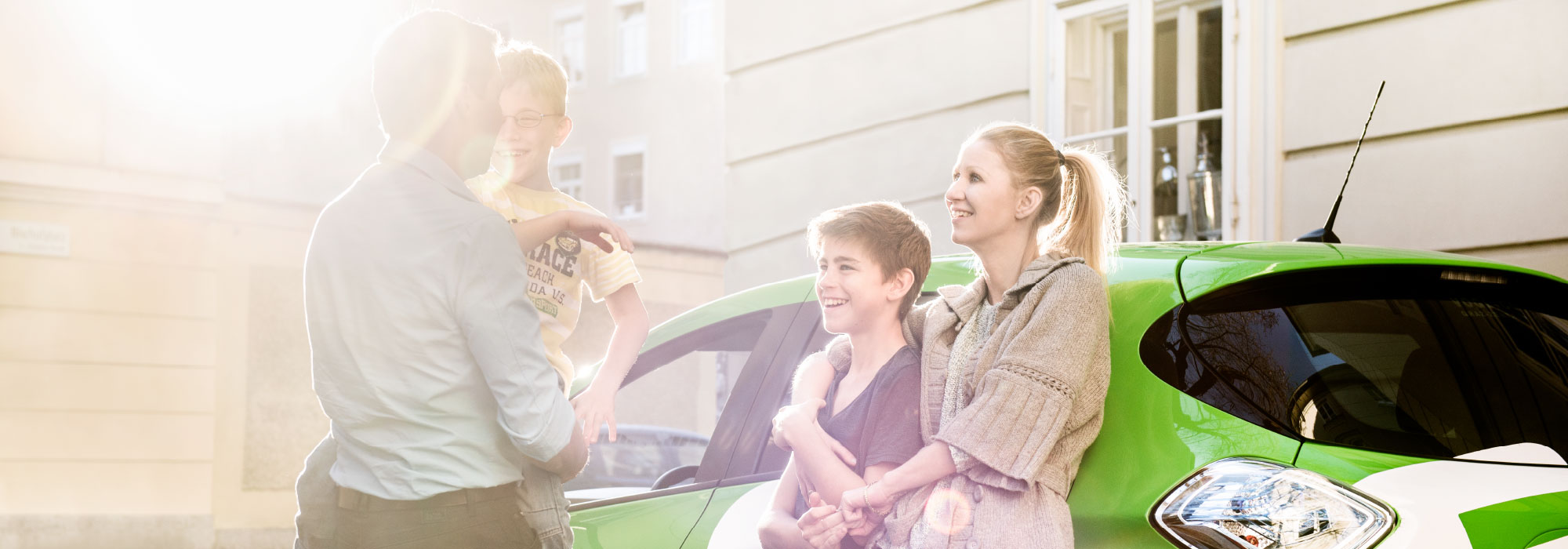 Elektroauto und Familie