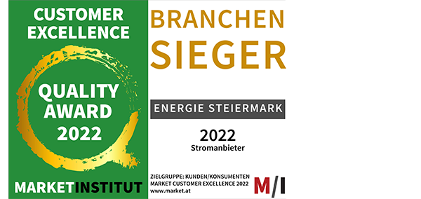CUSTOMER EXCELLENCE – Branchensieger 2022 – Energie Steiermark